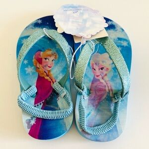 Disney Frozen Girls Toddler Beach
Flip Flop Ankle Strap Medium 7-8 NWT Summer
